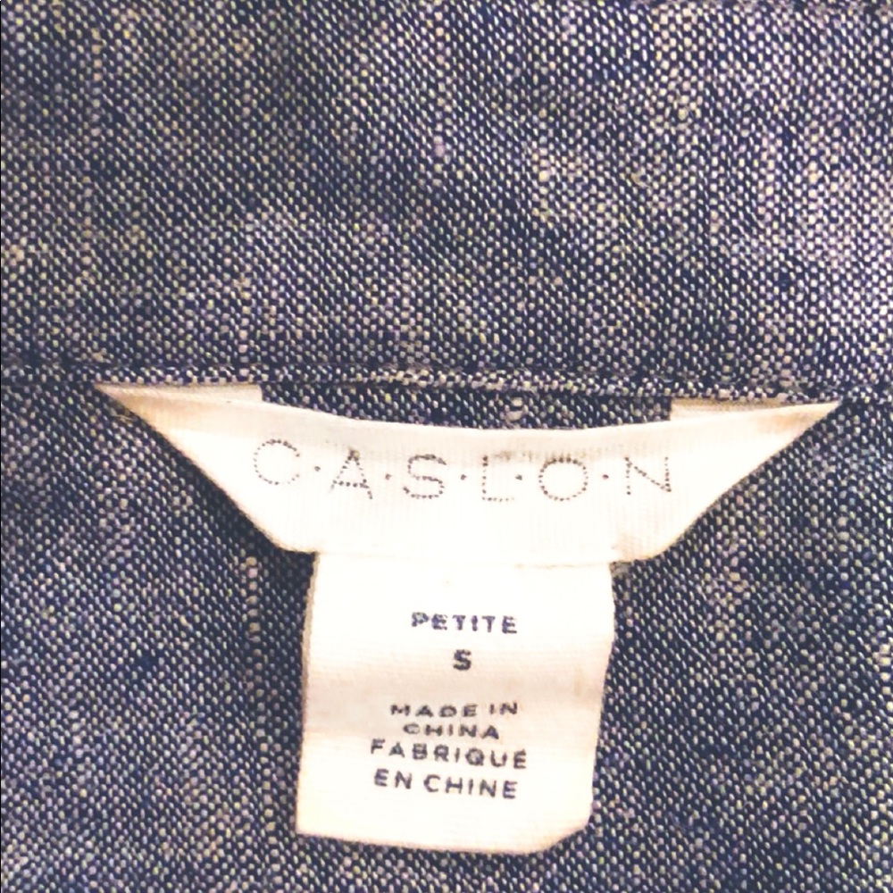 Carlson Chambray Linen Button Up Top - Picture 4 of 5